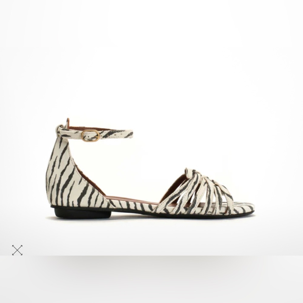 New Anonymous MAREIKE 10 Zebra Print Sandals